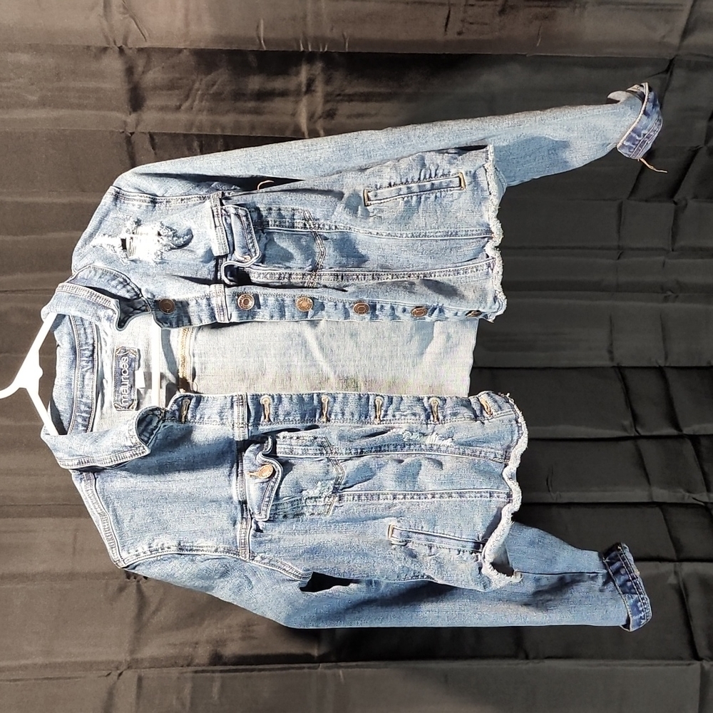 Maurices Distressed Denim Jacket